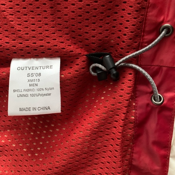 Men’s Outventure Red Hooded Jacket US Small - Picture 2 of 7